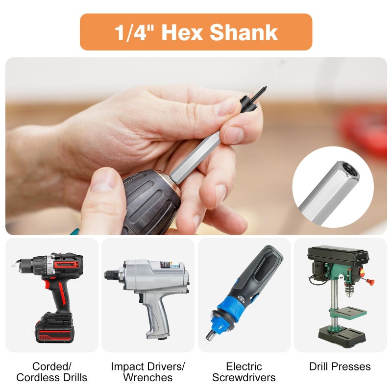 EEEKit 13PCS Rotary Spot Weld Cutter 3/8", HSS Spot Weld Removal Tool, Double Sided Spot-Weld Drill Bits for Automobiles, Drill Bit for Removing Spot-Weld - Image 5